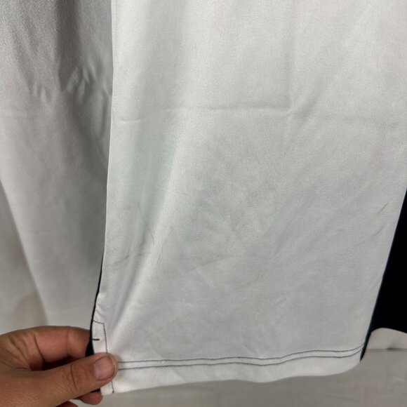 Greg Norman Mens Colorblock Polo Shirt M 100% Polyester Whistling Straits Logo - Picture 3 of 7